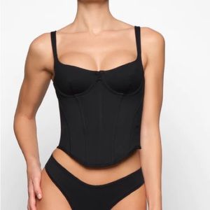 SKIMS COTTON CORSET TOP
